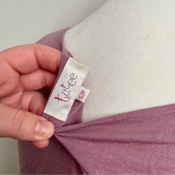 Vintage Y2K Scoop Neck Satin Tie Waist Embroidered Detail Pink Tank Top - Picture 5 of 7